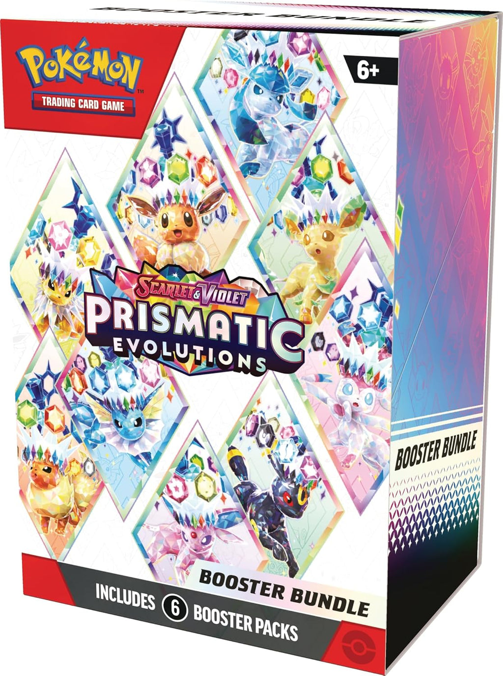 Pokémon TCG: Scarlet & Violet—Prismatic Evolutions Booster Bundle (6 Booster Packs)