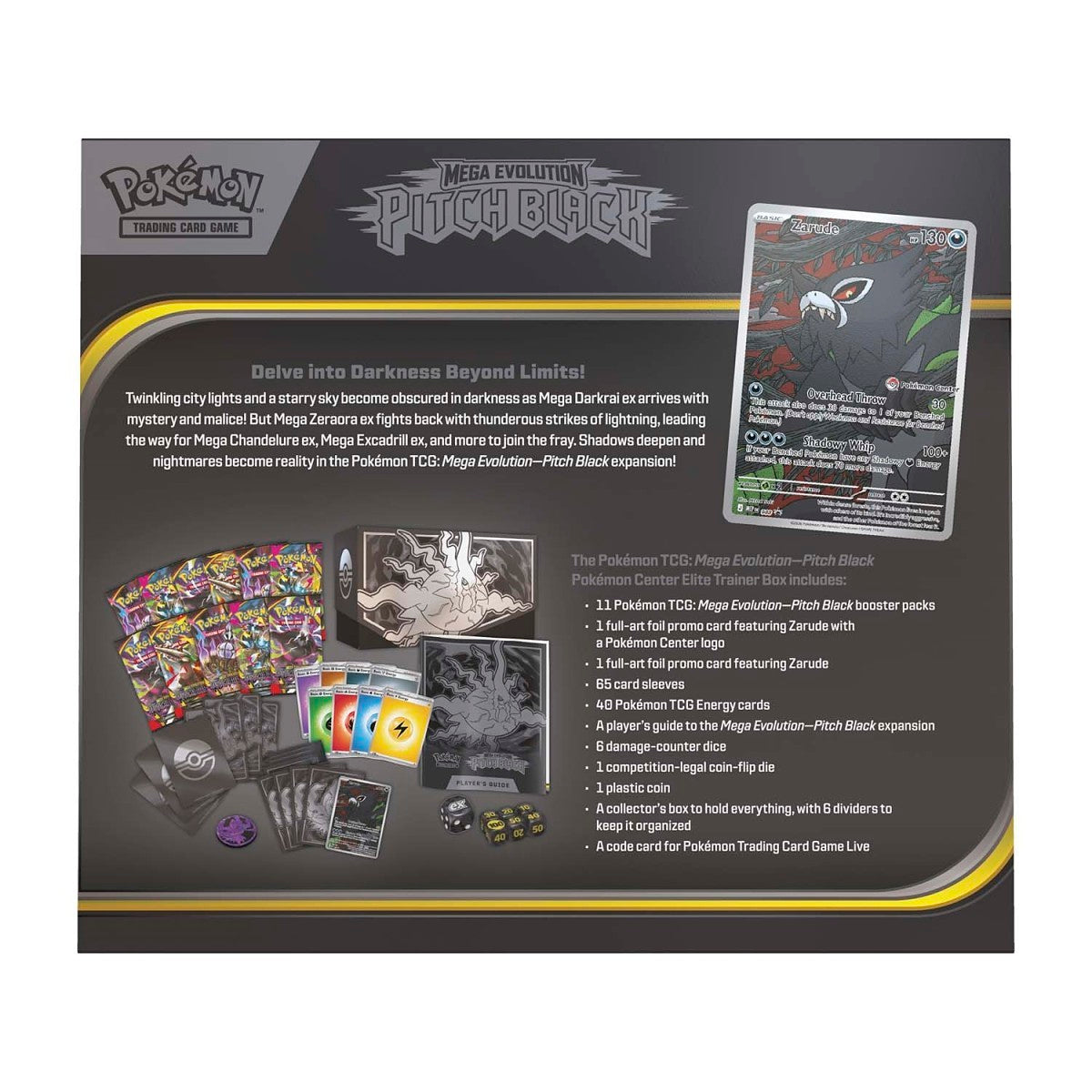 Pokémon TCG Pitch Black Pokémon Center Elite Trainer Box