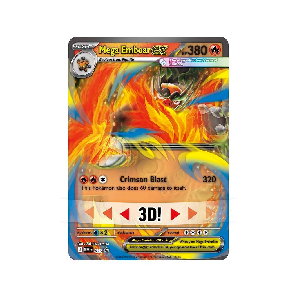 Pokémon TCG: Mega Evolution Ascended Heroes – Mega Emboar ex Box