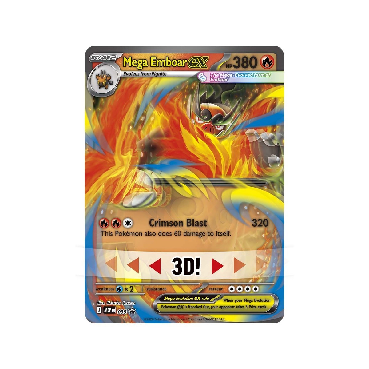 Pokémon TCG: Mega Evolution Ascended Heroes – Mega Emboar ex Box