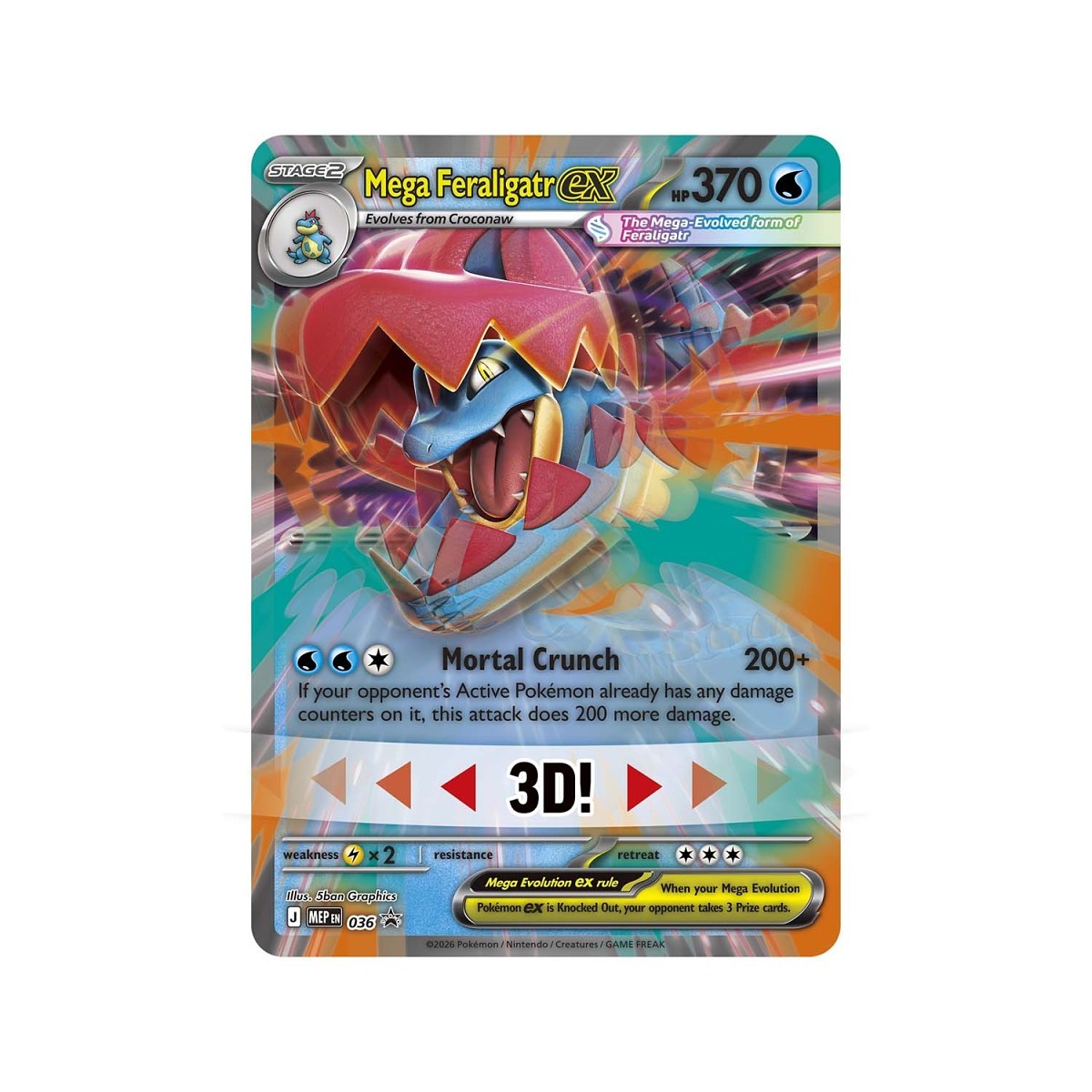 Pokémon TCG: Mega Evolution Ascended Heroes – Mega Feraligatr ex Box