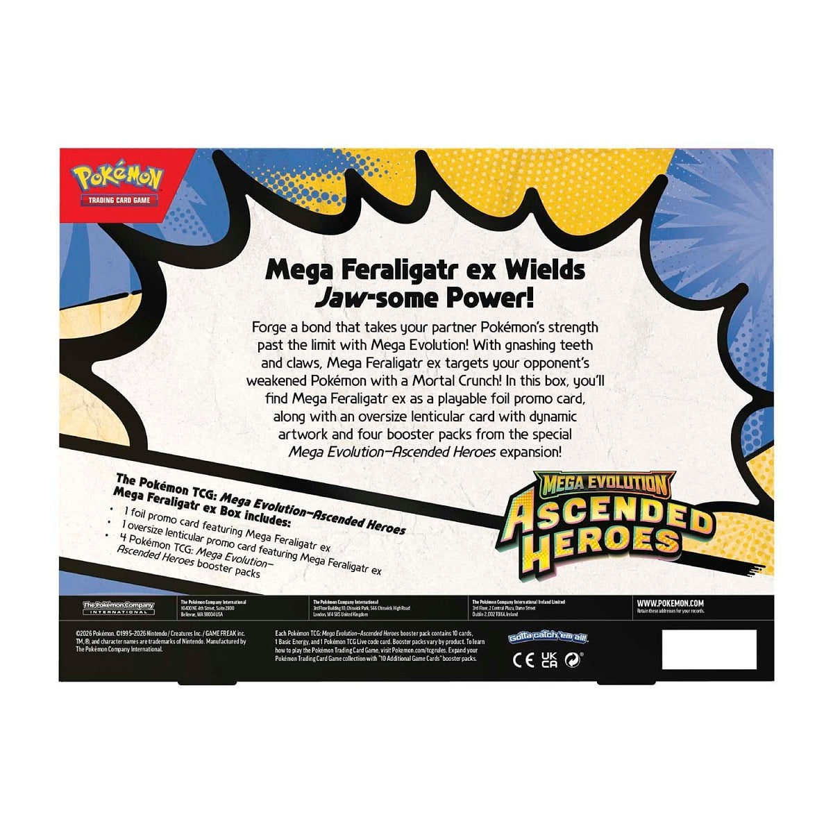 Pokémon TCG: Mega Evolution Ascended Heroes – Mega Feraligatr ex Box