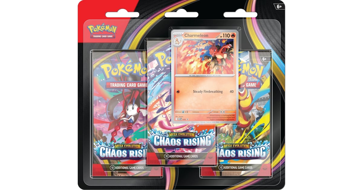 Pokémon TCG: Mega Evolution Chaos Rising Booster 3-Pack